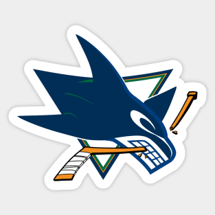 Sharks Canucks Logo Mashup Sticker